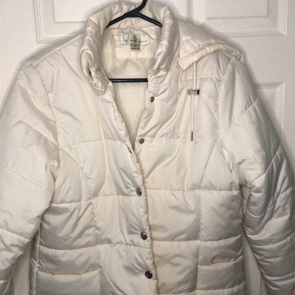 Harve Benard Jackets & Coats Ivory Puffer Jacket Poshmark